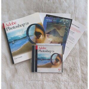 Adobe Photoshop 7.0 Upgrade Windows With Manual Inserts Disc & Serial Number